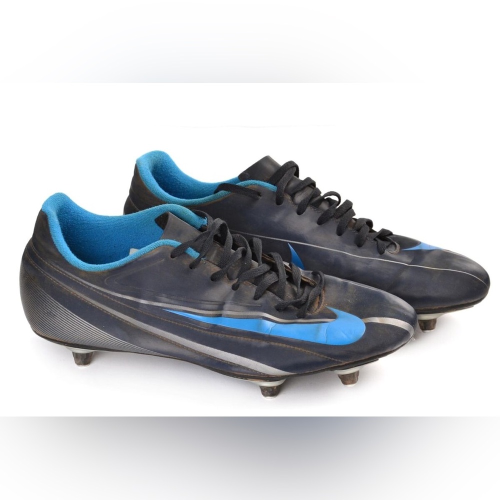 NIKE Men Swift SG Football Blue Black Cleats, sz 13